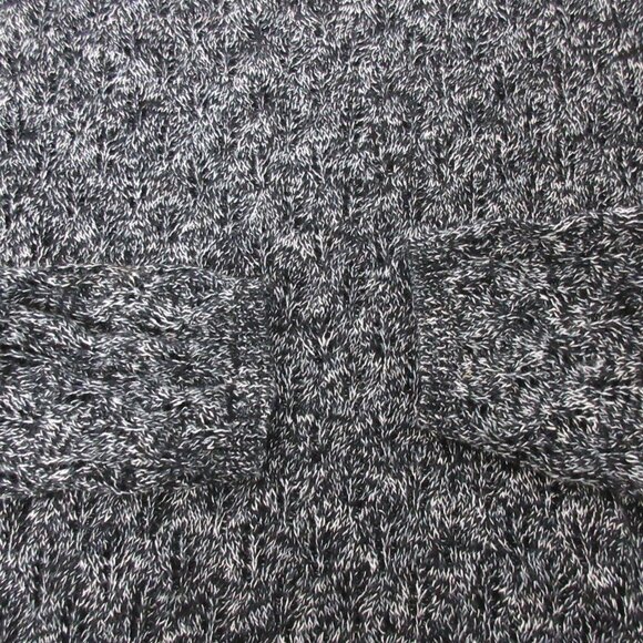 Norton McNaughton Sweater Size Medium Black White Open Knit Pullover Long Sleeve - Picture 6 of 7